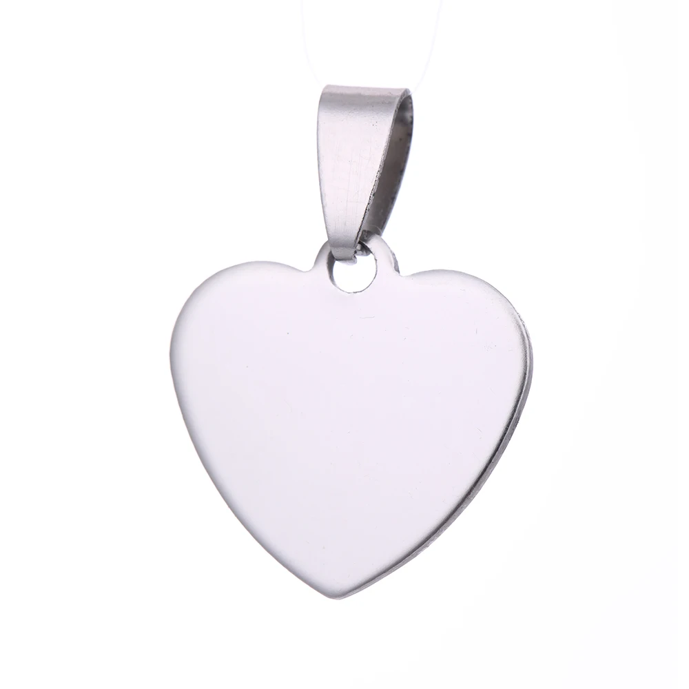 

High Quality 316L Stainless Steel Love Heart Custom Dogtag Pendant For Sale