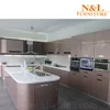 super September quick shipping prefab homes Modern kitchen design man made stone bar granite countertops kitchen items