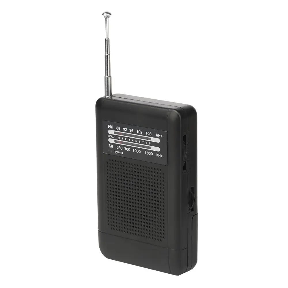 

2018 hot sale cheap portable mini fm am radio, Black, silver