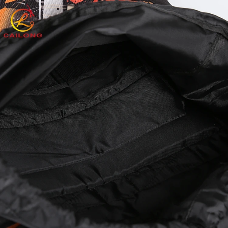 Outdoor camping travel custom pattern polyester lightweight hiking backpack