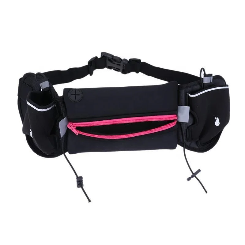 

Running Hydration Belt Women Men Sport Running Hip Waist Bag Waterproof Jogging Gym Waist Pack With Water Bottle, Blue, yellow, black, red,etc