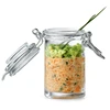 Mini terrine jar 2.5oz food glass storage jars bulk glass jar for jam with lid