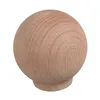 Unitone wooden ball kitchen cabinet hardware twisted handle wooden cabinet pull knob modern for wardrobe