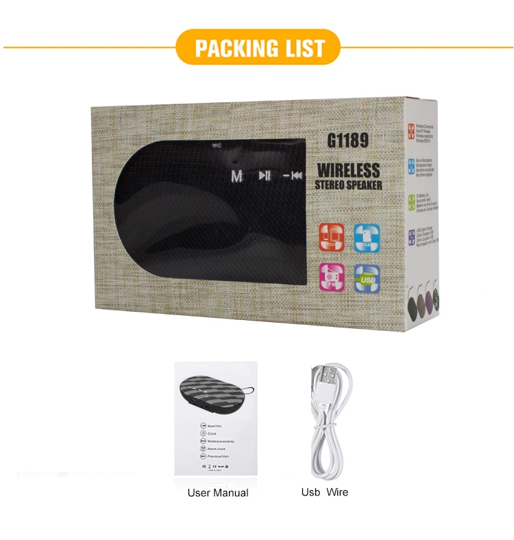 2018 Hot Selling Outdoor Mini Portable Stereo Wireless Bluetooth