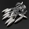 wolf war bullet pendant keychain metal key ring 3d mini bullet keychain for men