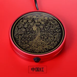 Image of Electric Coffee Milk Tea Warmer Tray Keep Drinking Warm Device infra red heater engine 220V turkish tea powder hands warmers