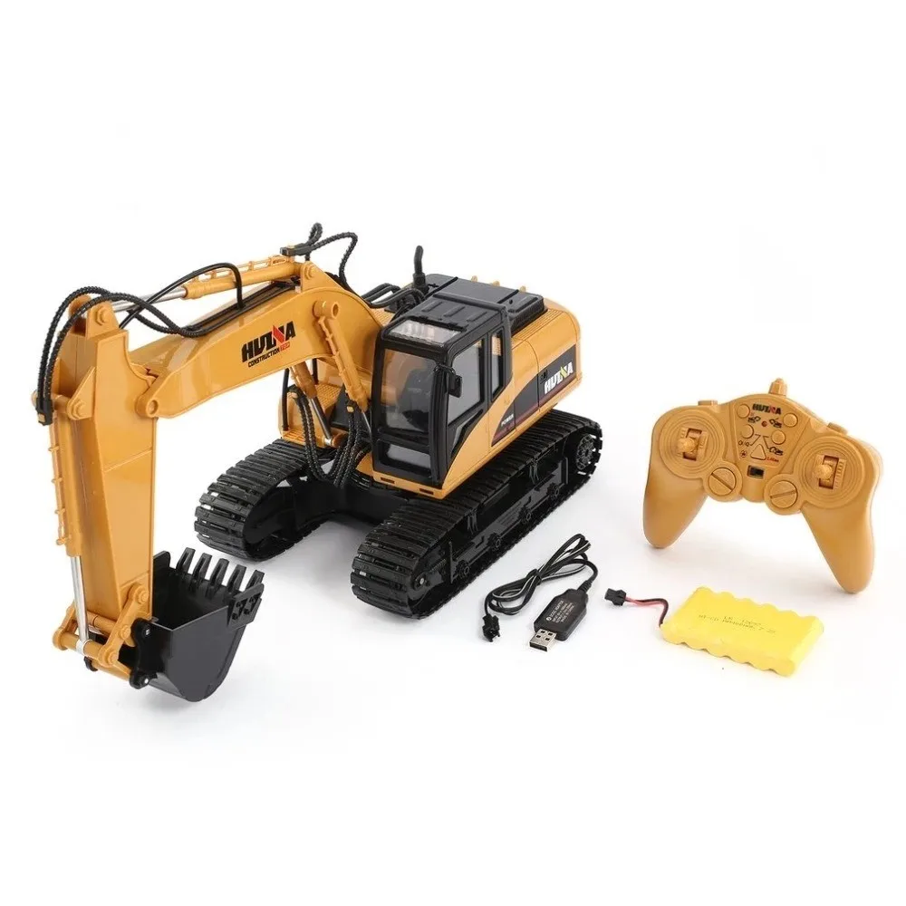 Amazon Hot Selling Toys Huina Excavator 1350 15 Channel 2.4g Rc ...