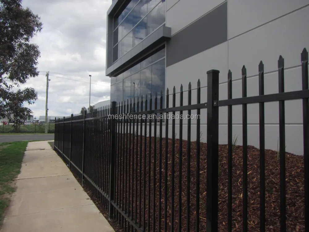 Easy Installed Spear Top Tubular Steel Fence And Gates Designs For ...