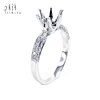 Best Selling Genuine Round Brilliant Cut Diamond White Gold Engagement Ring For Lover