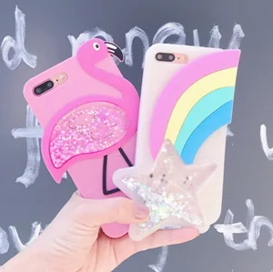 3D Flamingo Shockproof Phone Cover iPhone