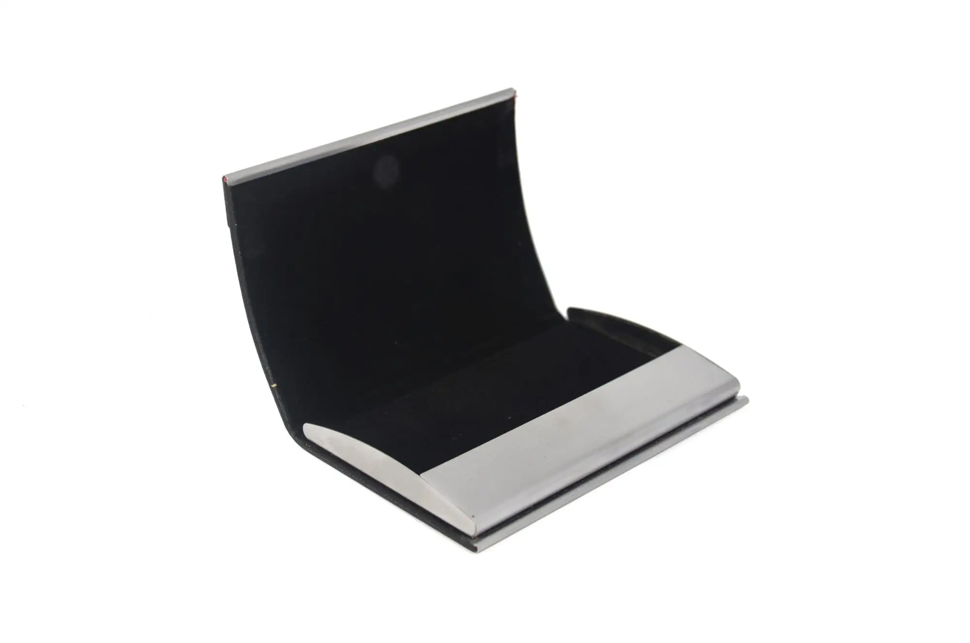 Factory supply genuine leather PU plastic metal acrylic magnetic business visiting custom leather name card holder