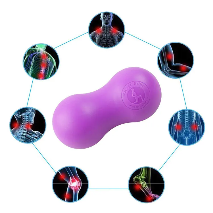 Firm Myofascial Release Trigger Point Therapy Massage Lacrosse Balls Peanut Double Ball Yoga Therapy Silicone Massage Ball