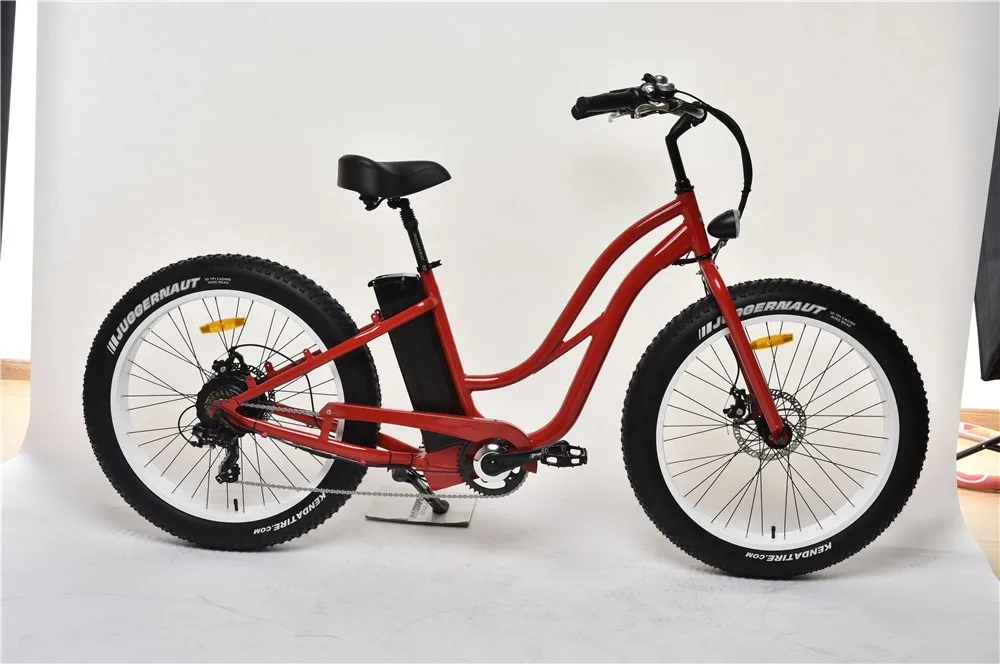 fat tire beach cruiser electric bike