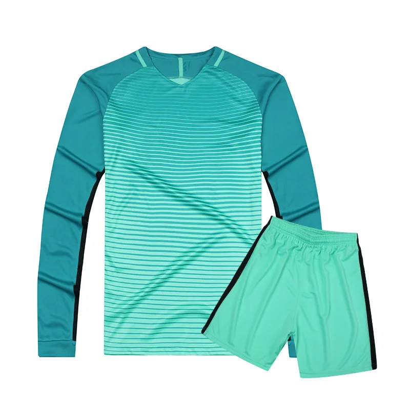 Long sleeve football jersey new model soccer jerseys for goalkeeper, kids custom goalkeeper
