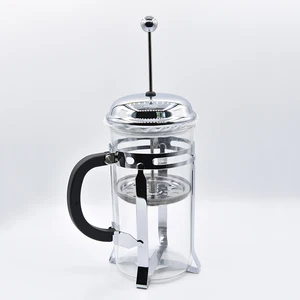 Image of heat resistant 850ml borosilicate glass french press/coffee plunger coffee maker with infuser