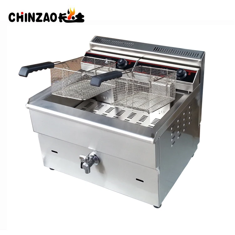 2019 Commercial Countertop Propane Lpg Gas Deep Fryer On Sale