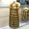 Factory Supply Silver/red Fox Fur Vest,High Quality women fur coat,Winter Warm Fluffy and Soft Real Fur Vest