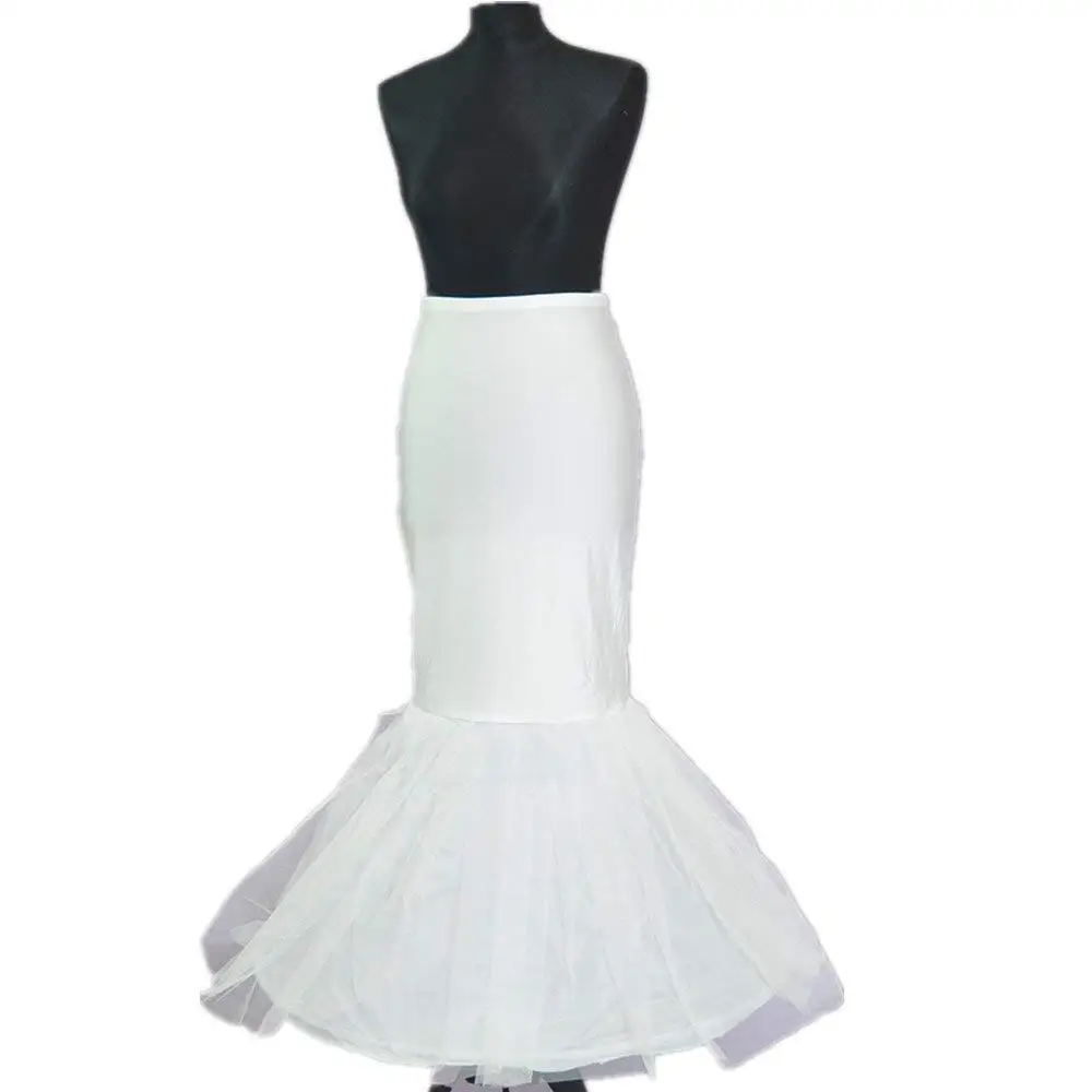 Homyl Mermaid 2 Hoops Fishtail Bridal Wedding Petticoat Underskirt Crinoline Dress Slips