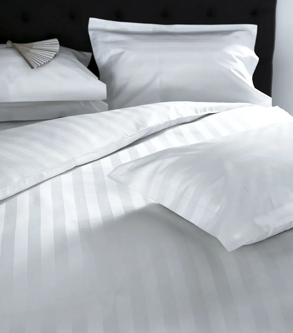 Luxury Hotel Bedding 100 Cotton Bedsheet / Bed Sheets Bedding Set