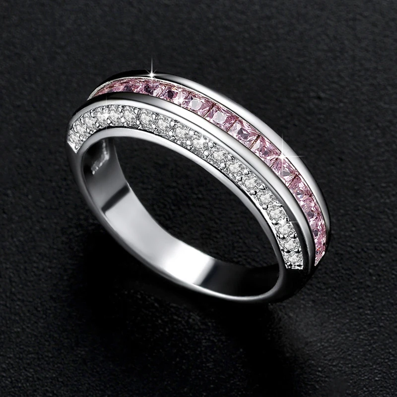 fashion gemstone jewellery smart cyclic annular zircon ring r184