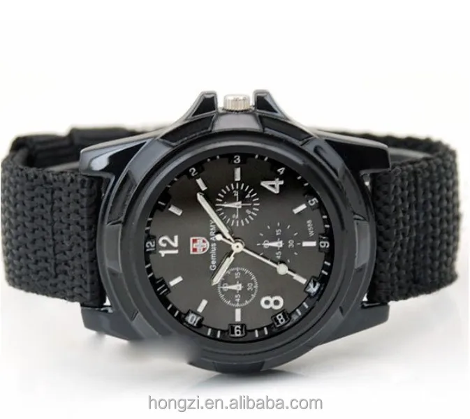 

Strap weaving military watches Men's fashion watches quartz movement watches in stock, N/a