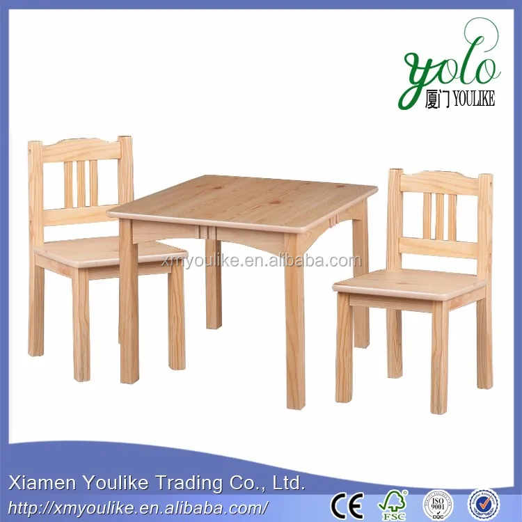 Children's Cheap Solid Wooden Tables And Chairs Combination - Buy Cheap