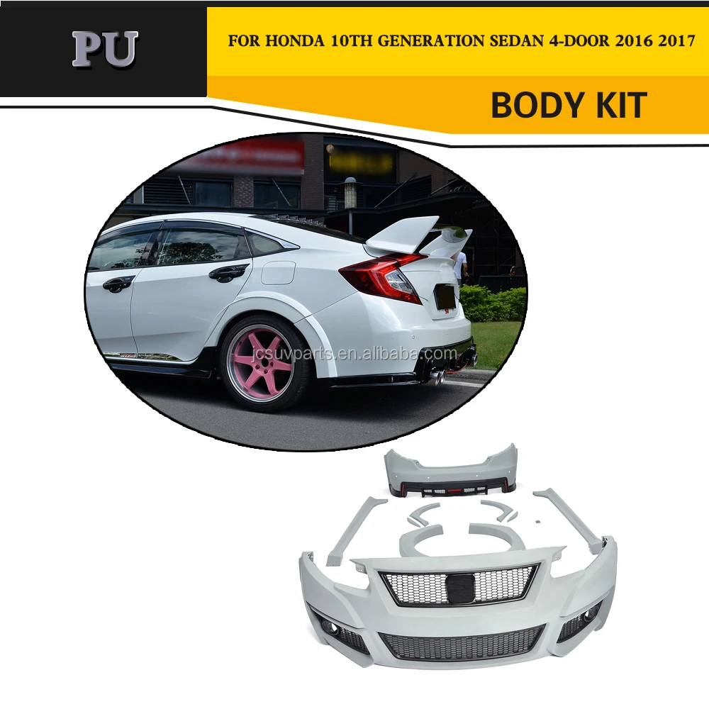 Pu Gaya Type R Mobil Bumper Body Kit Untuk Hon Da Civi C Generasi Ke