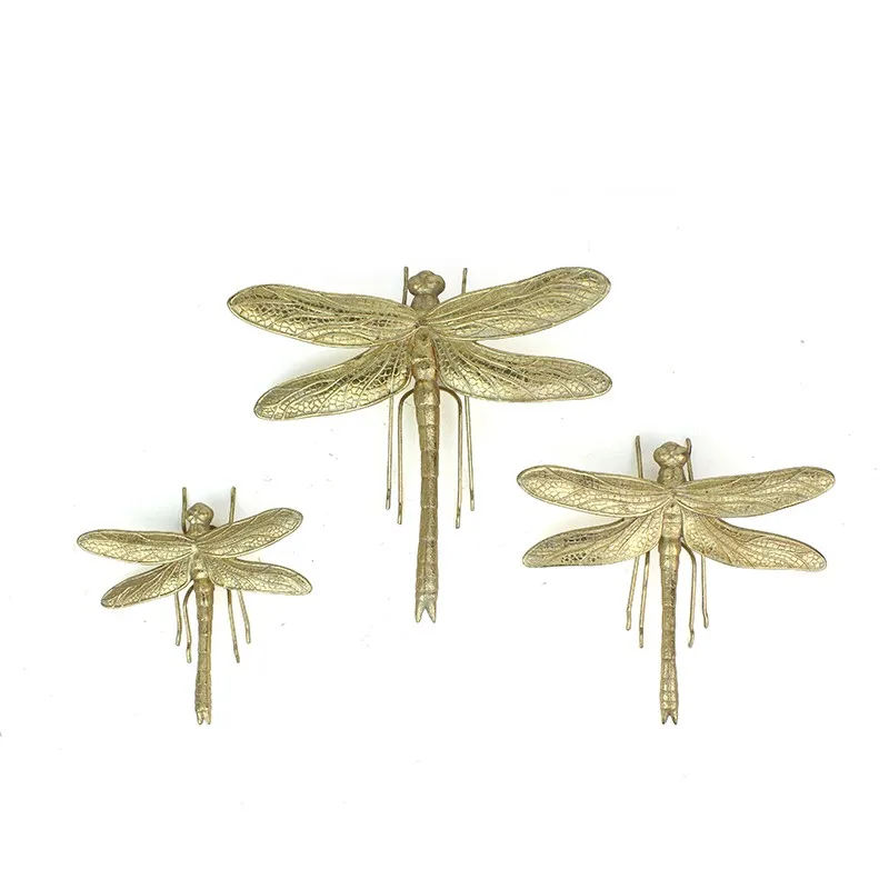 Gold Insects Resin Dragonfly Wall Decor Home Decor details