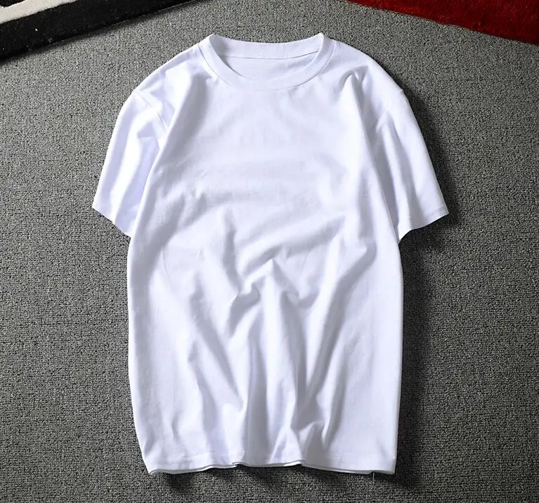 
Wholesale custom logo blank plain cotton casual t-shirts man 