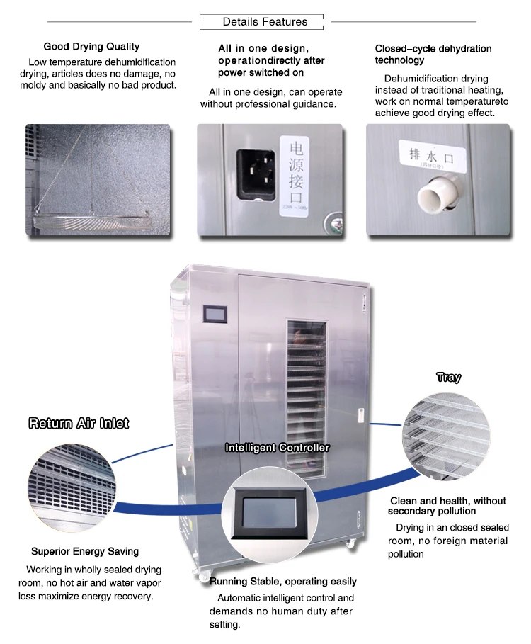 Commercial Small 1080kg 1p Movable Fruit Dryer Food Buy