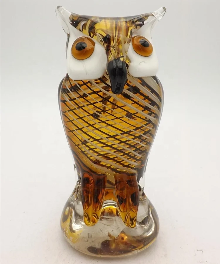 Colored Hand Blown Glass Owl For Christmas T Buy Murano Glass Owl Hand Blown Glass Owl