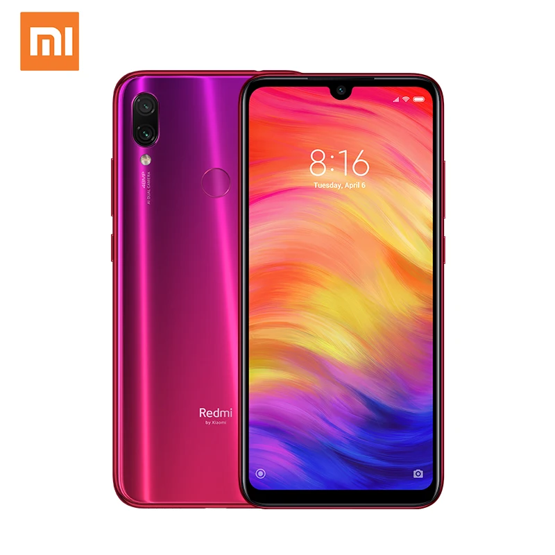 

International Version Original Xiaomi Redmi Note 7 4+64GB Snapdragon 660 Octa Core 48MP+5MP Dual Cameras 6.3 Full Screen