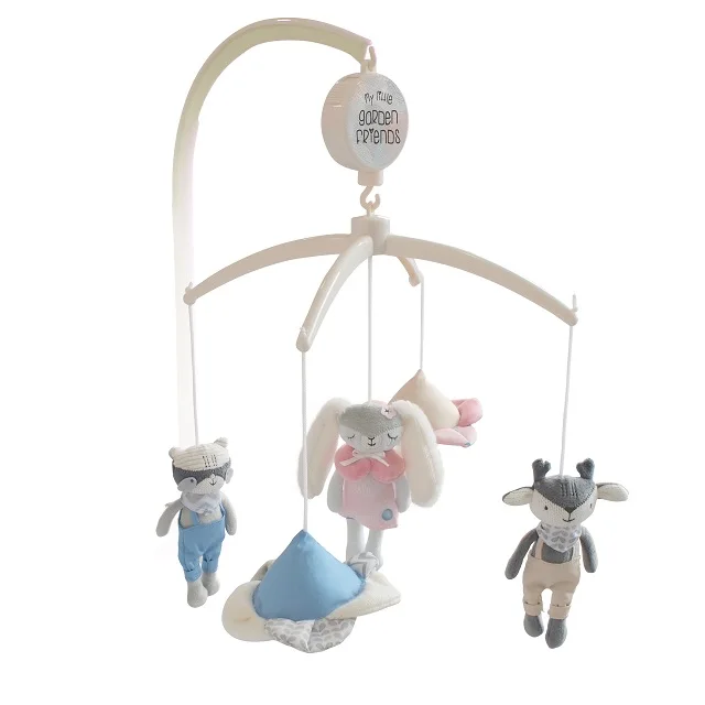 
My Little Garden Friends Design Cheap Blue Baby Crib Musical Mobile For Baby 