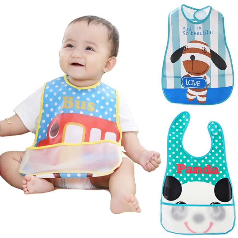 Brand Baby Bibs Waterproof Lunch Feeding Bib 14 Patterns Girl Boy Infant Apron Burp Cloths For