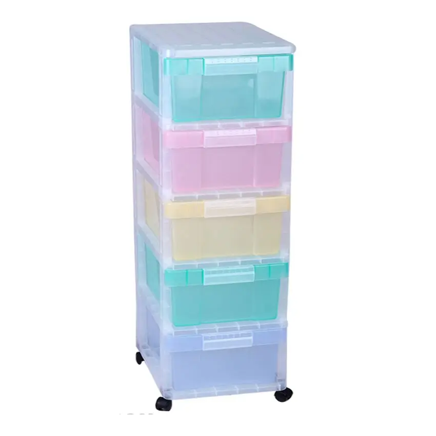 

Fashion baby 3-layer clothes drawers plastic cabinet storage with save space