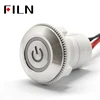 30mm Stainless steel head flat head Metal Push Button 2NO momentary push button switch with power symbol