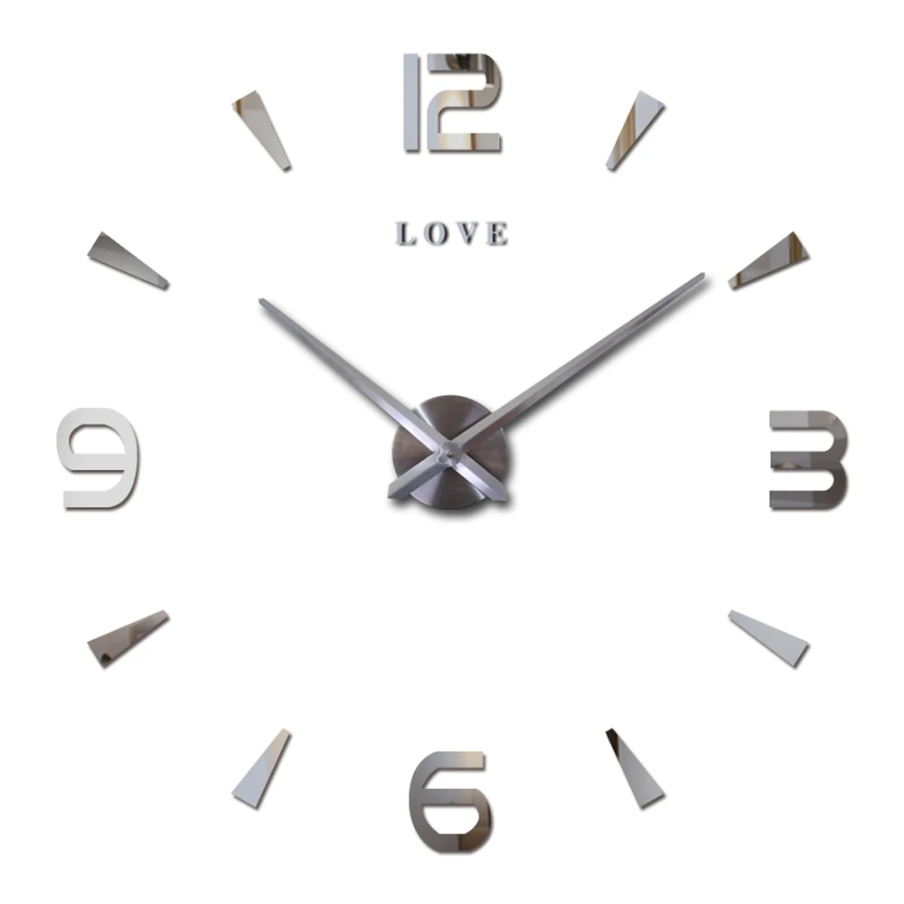 Preciser Modern Acrylic DIY  Brief Digital Large Wall Clock  Home Decor