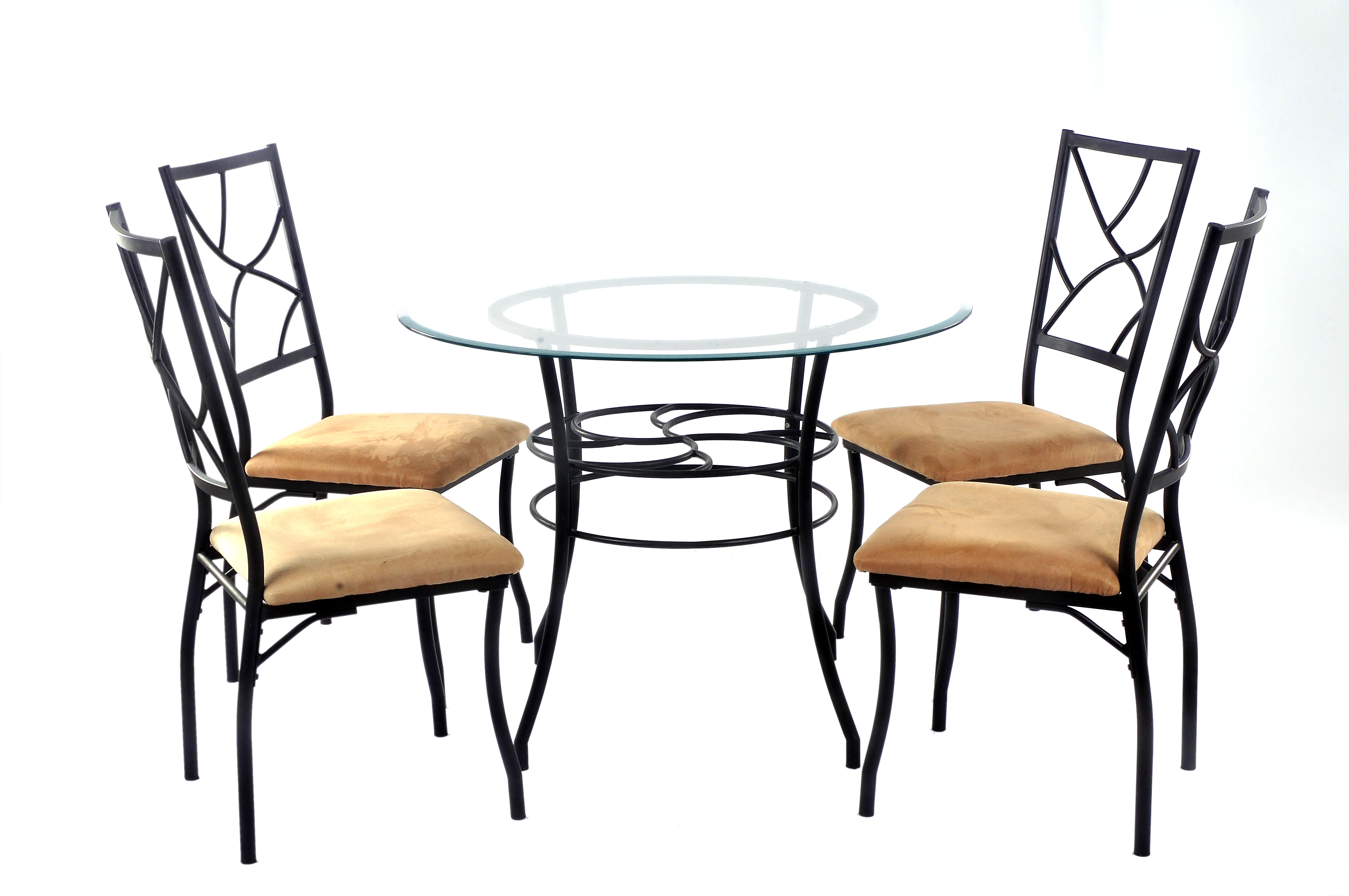 
2019 popular metal modern dining table set room furniture 