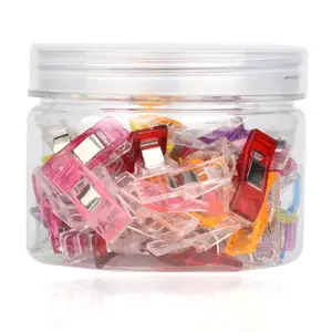 Image of 50Pcs Mixed Plastic Wonder Clips Holder for DIY Patchwork Fabric Quilting Craft Sewing Knitting Clips Home Office Supply