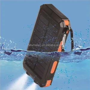 Portable 10000mAh Folding Solar Power Bank Waterproofing