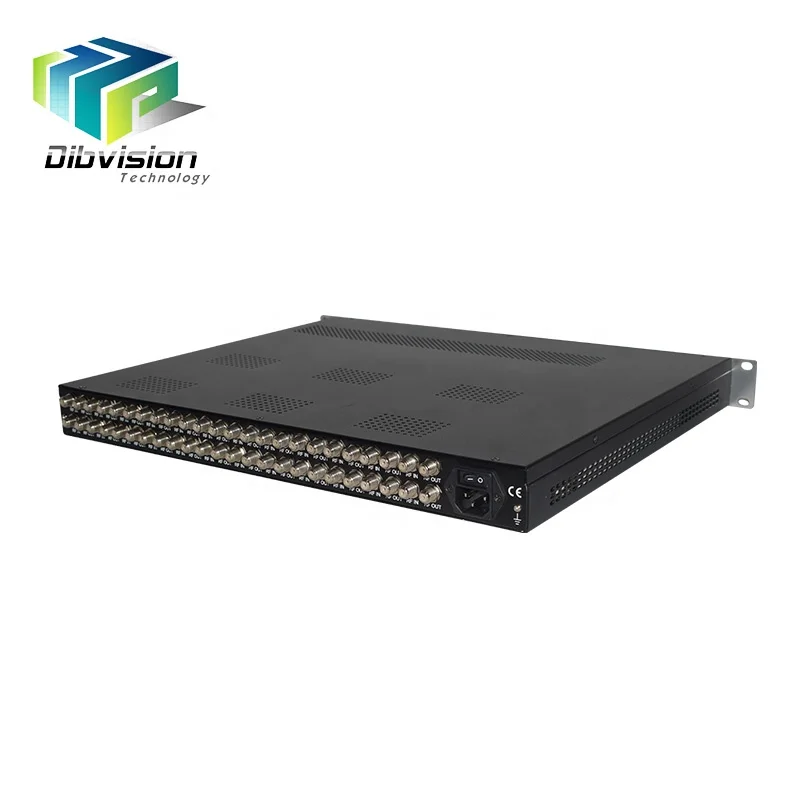 

FTA Max 24 Tuner to RF Converter DVB S S2 to DVB T 8 Channels Digital RF Modulator with Tuner HD MI IP input option