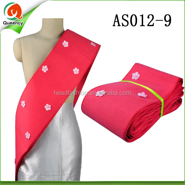 3d flowers aso oke fabric