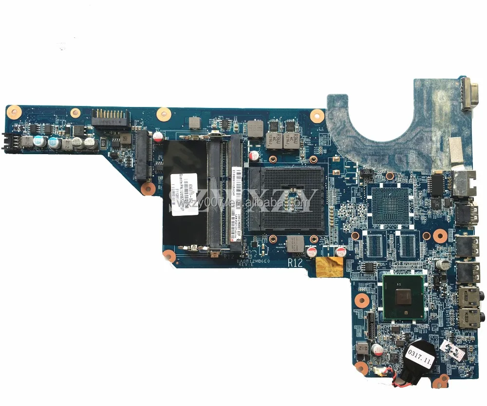

636370-001 For HP G4 G6 G7 Laptop Motherboard DA0R12MB6E0 HM55 PGA989 DDR3 100% Tested