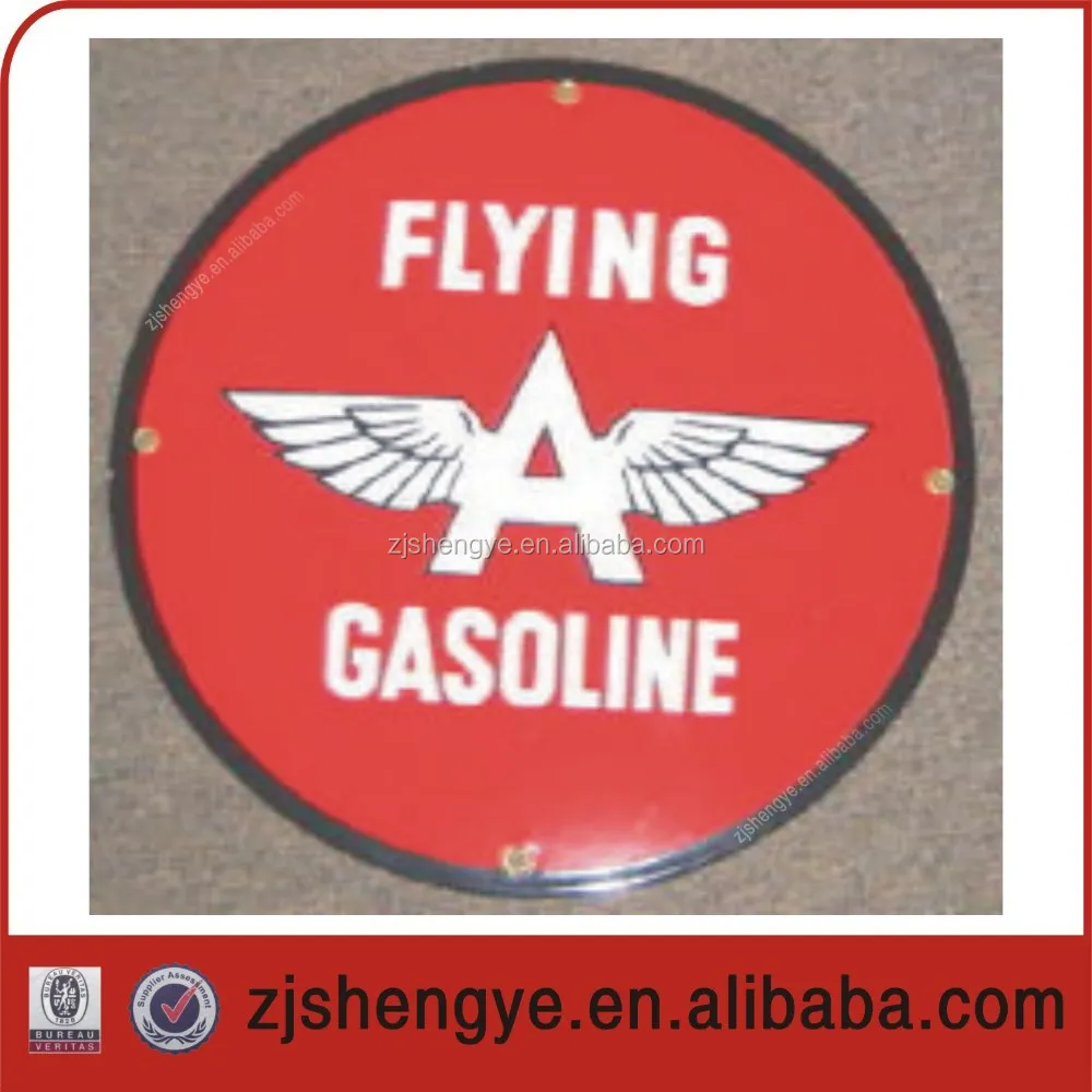 
Hot selling vintage embossed promotional round shape metal tin sign 