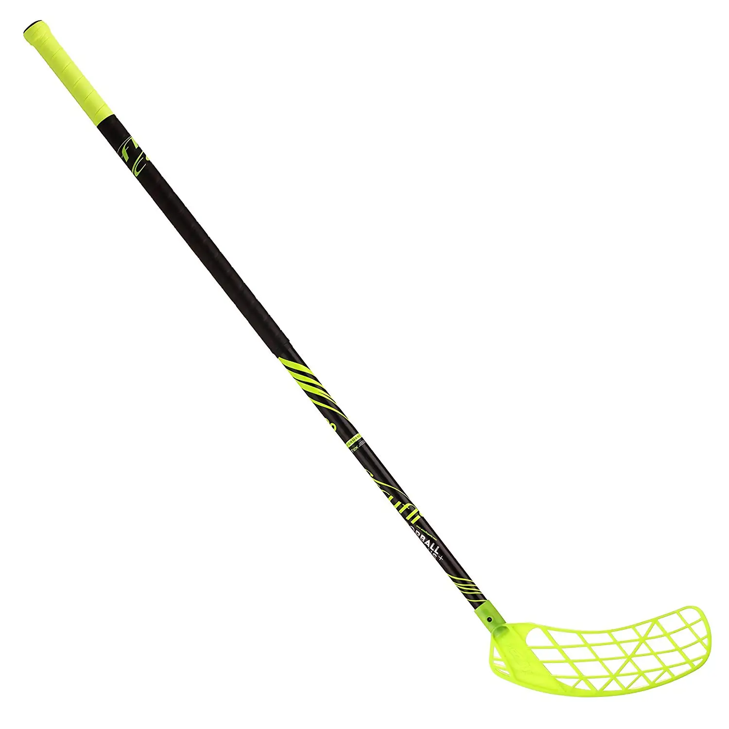 Gray Yellow Salming Q1 2018 Cc 27 Floorball Stick 103cm Left