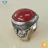 Ottoman natural ruby stone turkish man Ring designs for men,men's ring