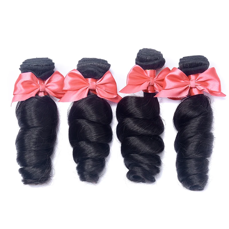 

Free Sample 10A Grade Raw Indian Hair Bundles 100% Human Virgin Hair Loose Wave Bundles