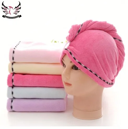 
Wholesale soft textile hair drying towel,promotion Microfiber hair towel 