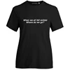2019 Billie Double sided Letter Printed O-neck Short Sleeves for Women Black Female graphic tees