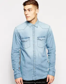 jeans shirt light blue